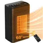 Termoventilatore, 1500 W termoventilatore elettrico portatile con telecomando 2s