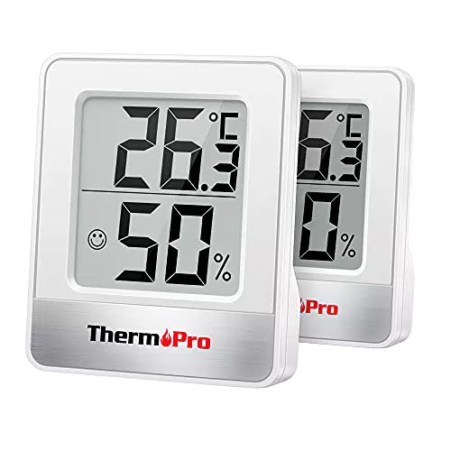 ThermoPro TP49 Termometro Igrometro Digitale per Ambiente Misuratore di Umidità e Temperatura Interno per Casa Termoigrometro Professionale per Misura Stanza