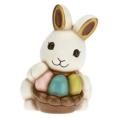 THUN - Coniglio Joy con inseparabili Uova Colorate - Soprammobili - Idea Regalo - Linea Color Your Easter - Ceramica - 8