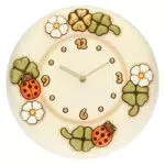 THUN - Orologio Da Parete Con Fiori, Coccinelle e Quadrifogli Portafortuna - Living