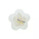 THUN - Poggia Bustina Decorato con Fiore e Farfalla - Accessori Cucina - Linea Elegance - Porcellana - 10 x 10 x 0