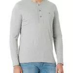 Tommy Hilfiger Classico Henley T-Shirtight Grey Heather