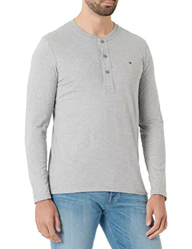 Tommy Hilfiger Classico Henley T-Shirtight Grey Heather