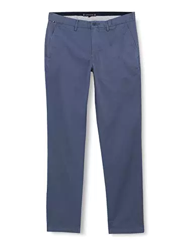 Tommy Hilfiger Pantaloni Uomo Denton Chino 1985 Pima Cotton Elasticizzati