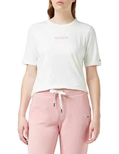 Tommy Hilfiger Reg Nuovo Marchio Ess C-nk SS Top in Maglia S/S