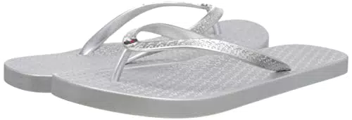 Tommy Hilfiger TH Sandali da Spiaggia Piatti Metallici
