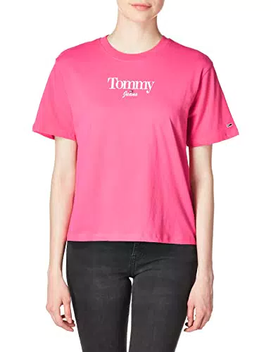 Tommy Jeans Dw0dw13698 T-Shirt, Pink Alert