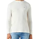 Tommy Jeans Tjm CLSC Waffle LS Tee Camicia, Ancient White
