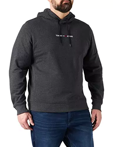 Tommy Jeans Tjm Straight Logo Hoodie Felpa con Cappuccio