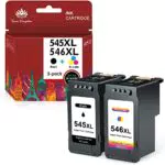 Toner Kingdom Rigenerato PG-545XL CL-546XL Ricambio per Cartucce d'inchiostro Canon 545 546 XL per Canon Pixma TS3150 TR4550 MG2550S MG2550 MX495 MG3050 MG3051MG2950 iP2850