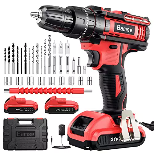 Trapano Avvitatore Batteria 21V con 2 Batterie