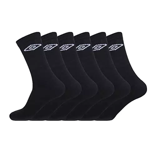 Umbro Chaussettes UMB/1/TENX6 Calzini, Nero, 43/46 Uomo
