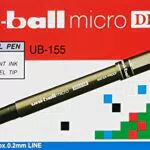 Uni - Uni-ball micro Deluxe UB-155, 0, 5 mm, Blu, conf. 12 pezzi