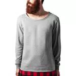 Urban Classics Collo Lungo in Flanella, con Bordo Aperto Felpaulticolore