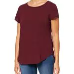 Vero Moda Vmbecca Plain SS Top Ga Noos T-Shirt, Port Royale