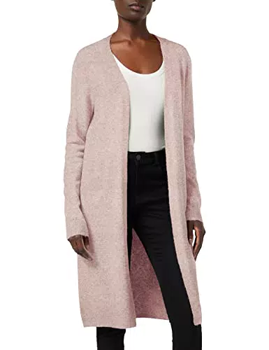 Vero Moda VMDOFFY LS Long Open Cardigan GA Noos, Rosa