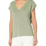 Vero Moda VMFILLI SS V-Neck Tee GA Noos T-Shirt, Desert Sage