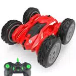Victoper Macchina Telecomandata Per Bambini, 2.4ghz Rotazione A 360°con Luce Led Veicoli Giocattolo 4wd Auto Macchina Telecomandata Ricaricabile Toy Macchinine Stunt Car Per Ragazzi Ragazze Compleanno