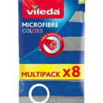Vileda Microfaser Allzwecktuch Colors XXL 8er Grau/Blau Panno Multiuso