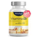 Vitamina D3 1000 IU per Compressa, 400 Compresse, Vit D ad Alto Dosaggio