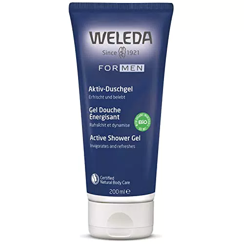 Weleda For Men, gel doccia all'olio essenziale di rosmarino bio