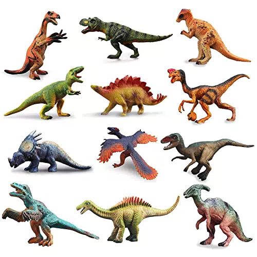 WSNDM 36 Pezzi Dinosauro Giocattolo Set, Realistici Modello