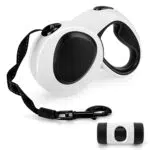 Xakay Guinzaglio per Cani Retrattile, 5m/16ft Nylon Resistente da Guinzaglio per Cani Nastro per Cani di Taglia Media fino a 50kg/110lbs 360 ° Senza Grovigli