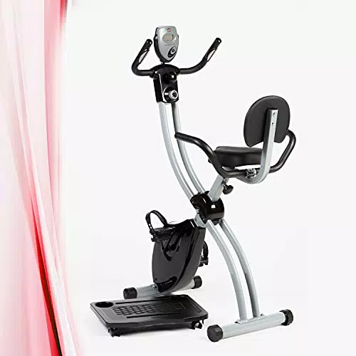 YM Cyclette da CASA Pieghevole SALVASPAZIO X-Bike Cardio Fitnessella Regolabile in Altezza