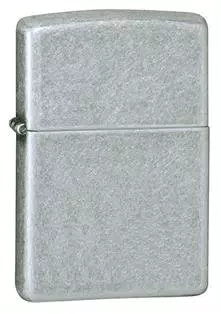 Zippo Antique Silver Plate Lighter, One Size