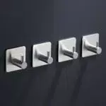 ZUNTO Ganci Adesivi Ganci Portasciugamani in Acciaio Inox Gancio Appendiabiti da Parete Autoadesivo/Gancio per Cucina e Bagno