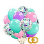 A+ 40 palloncini con coriandoli, 40 pezzi, colore viola