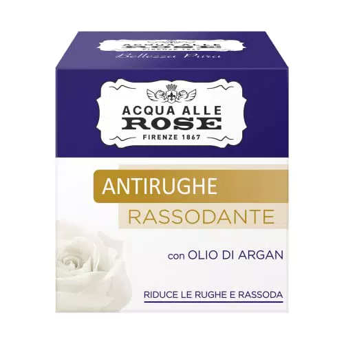 Acqua alle Rose Crema Viso Antirughe con Olio di Argan e Estratto di Rose