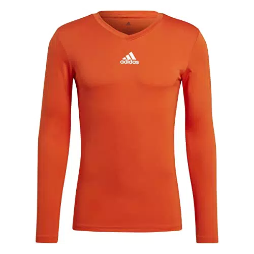 adidas Base Tee, Maglia Lunga Uomo, Team Orange, M