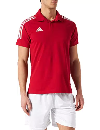 adidas Condivo 20, Polo Uomo, Team Power Red/White, XL