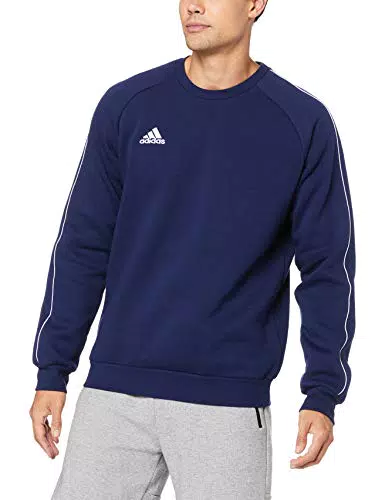 Adidas Core 18 S, Felpa Uomo, Blu, S
