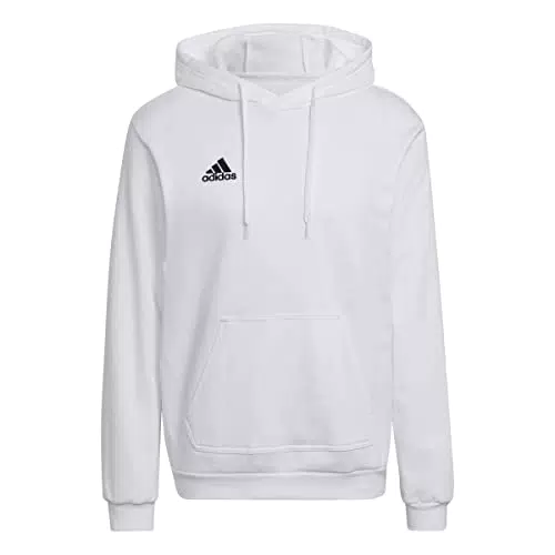 adidas ENT22, Felpa con Cappuccio Uomo, White/Black, XL