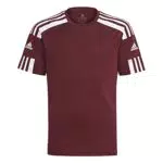 adidas Squad 21 JSY Y, T-Shirt Bambino, Team Maroon/White