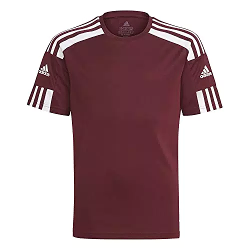 adidas Squad 21 JSY Y, T-Shirt Bambino, Team Maroon/White