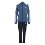 adidas Tuta da Ginnastica Donna blu/bianca