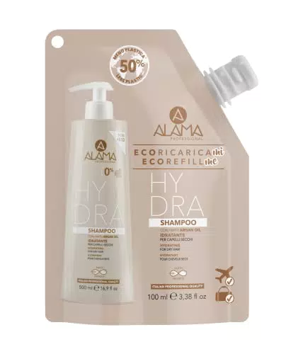 Alama Professional Eco-Refill Hydra Shampoo Idratante per Capelli Secchi