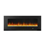 Amazon Basics - Caminetto elettrico a LED da parete da 127 cm