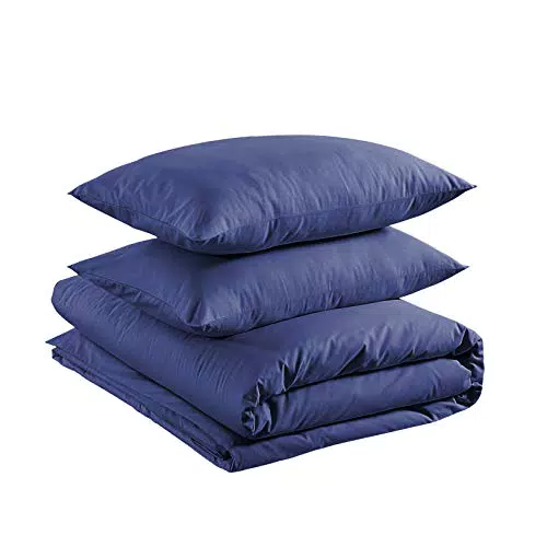 Amazon Basics Parure copripiumino in 100% cotone leggero - 200 x 200 cm / 50 x 80 cm