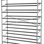 Amazon Basics, Scarpiera da 50 paia di scarpe, 92, 7 x 37 x 151 cm