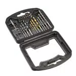 Amazon Basics - Set di punte di vario tipo per trapano e kit di accessori per cacciavite