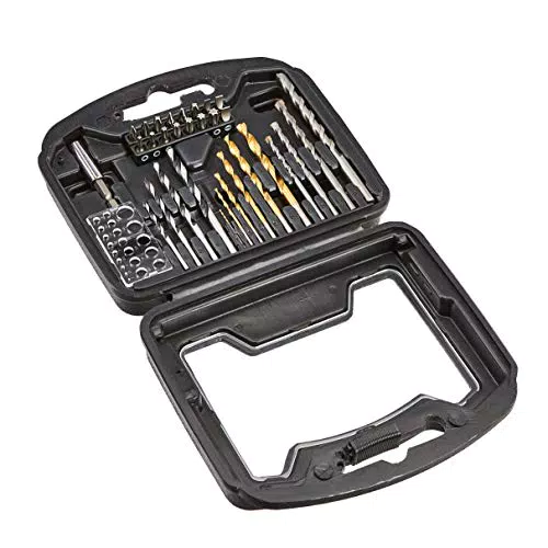 Amazon Basics - Set di punte di vario tipo per trapano e kit di accessori per cacciavite