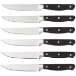 Amazon Basics - Set Premium di coltelli da carne, 8 pezzi