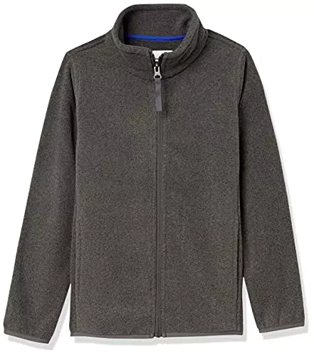 Amazon Essentials Giacca con Collo a Lupetto con Cerniera Integrale in Pile Bambini e Ragazzi