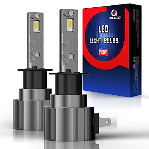 AOLEAD H1 LED Lampadine per 12V Auto, 50W LED Fari Bianco