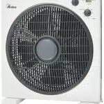 Ardes AR5B29 Ventilatore Portatile Quadrato Rinfrescante da Pavimento o Tavolo con 5 Pale e 3 Livelli di Intensità Rotazione 360 Gradi e Timer Ventilatore da Terra Bianco Box Floor