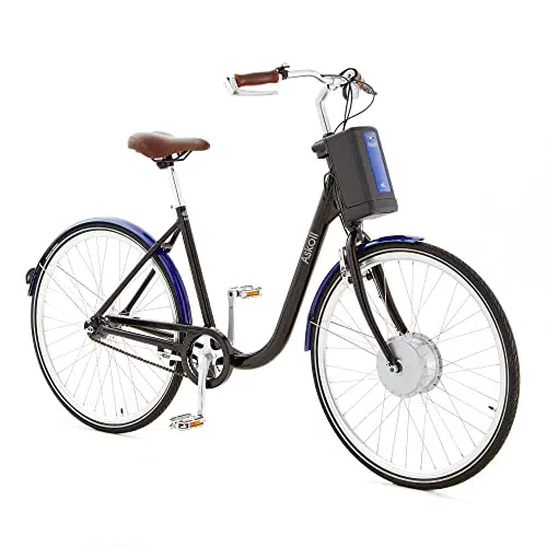 ASKOLL Eb1, Bicicletta Elettrica Unisex-Adult, Nero/Blu